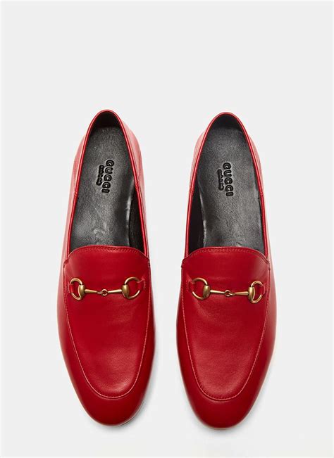 gucci red and black|gucci red loafers for women.